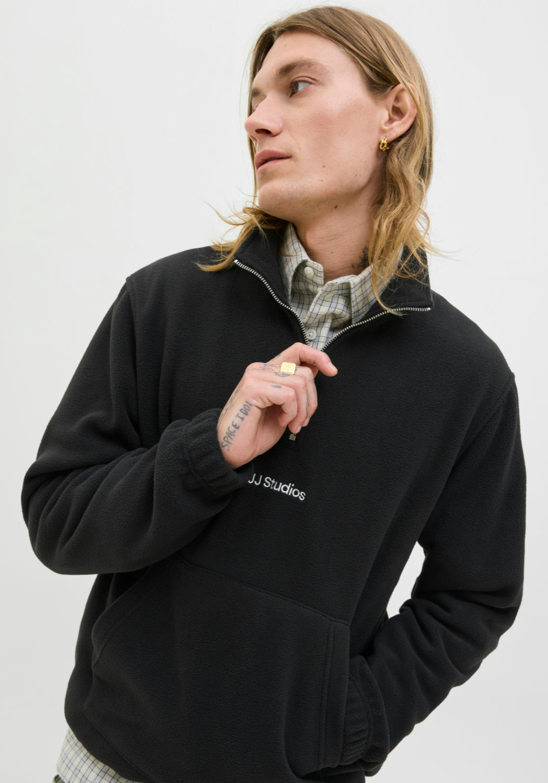 Soho Half Zip Fleece - Black