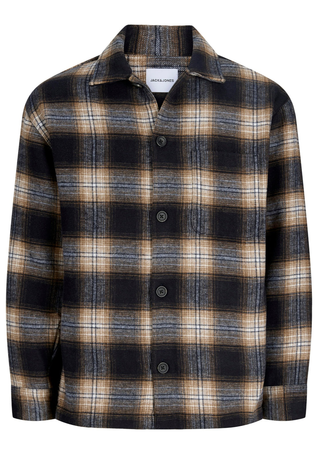 Jack & Jones Soho Ollie Overshirt - Blue 1 Shaws Department Stores
