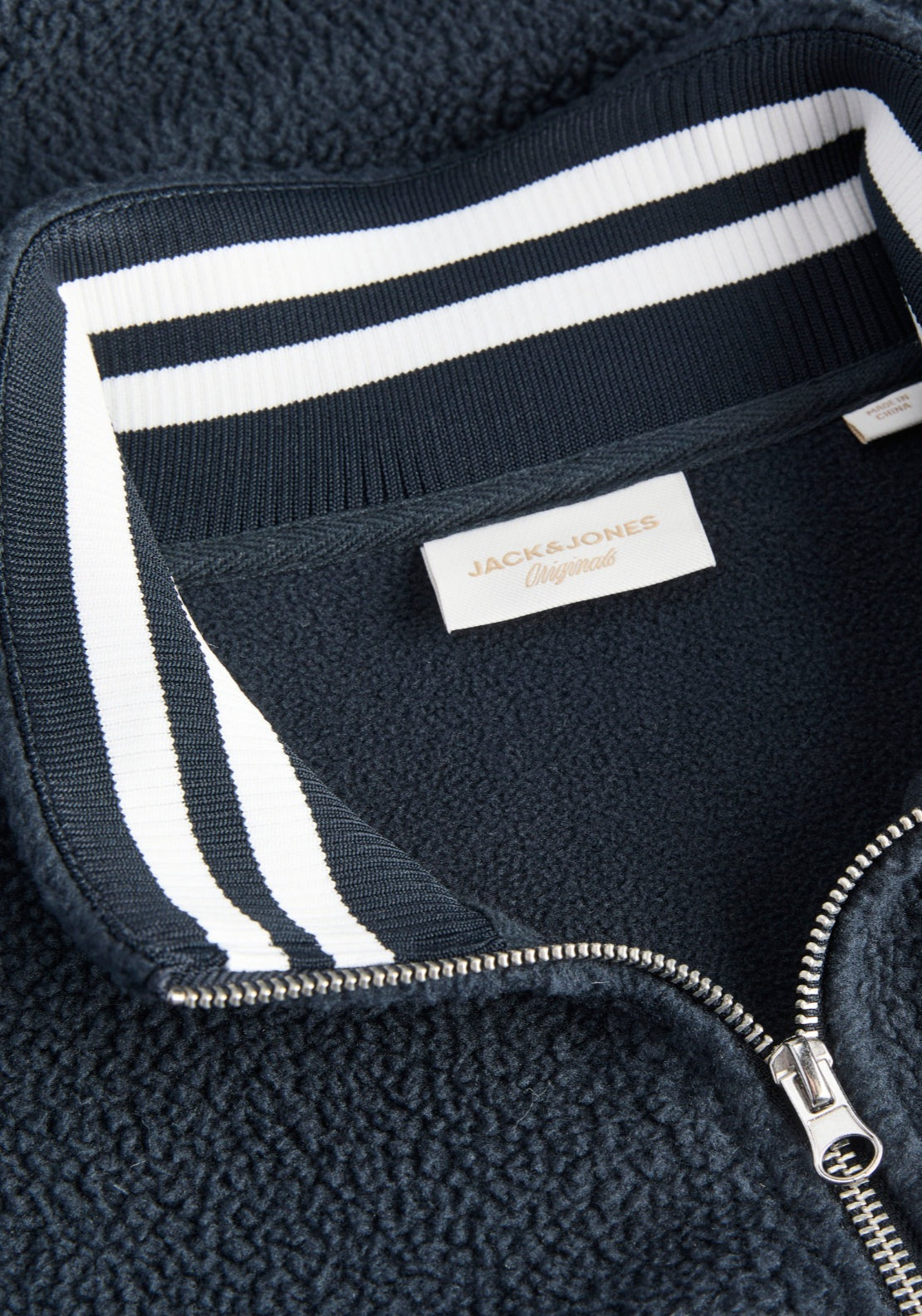 Jack & Jones Frederiksberg Teddy Fleece - Sky Captain 3 Shaws Department Stores
