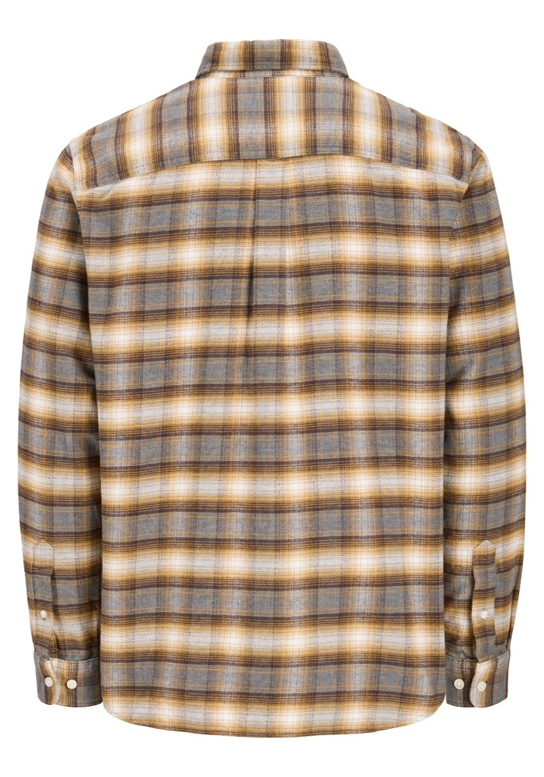 Jack & Jones Stanley Flannel Shirt - Walnut 2 Shaws Department Stores