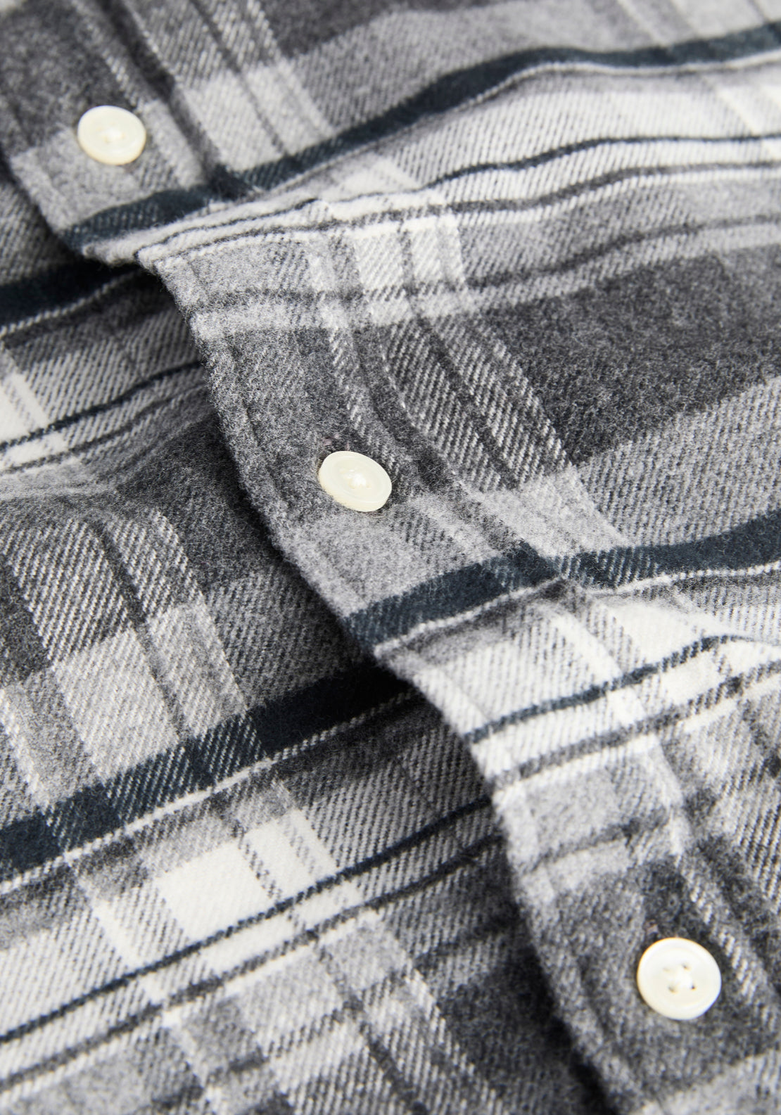 Stanley Flannel Shirt - Charcoal Gray