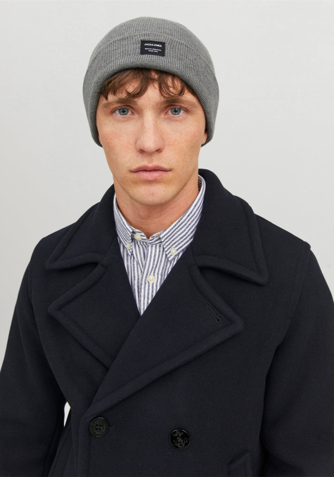 Jack & Jones Beanie - Grey 2 Shaws Department Stores