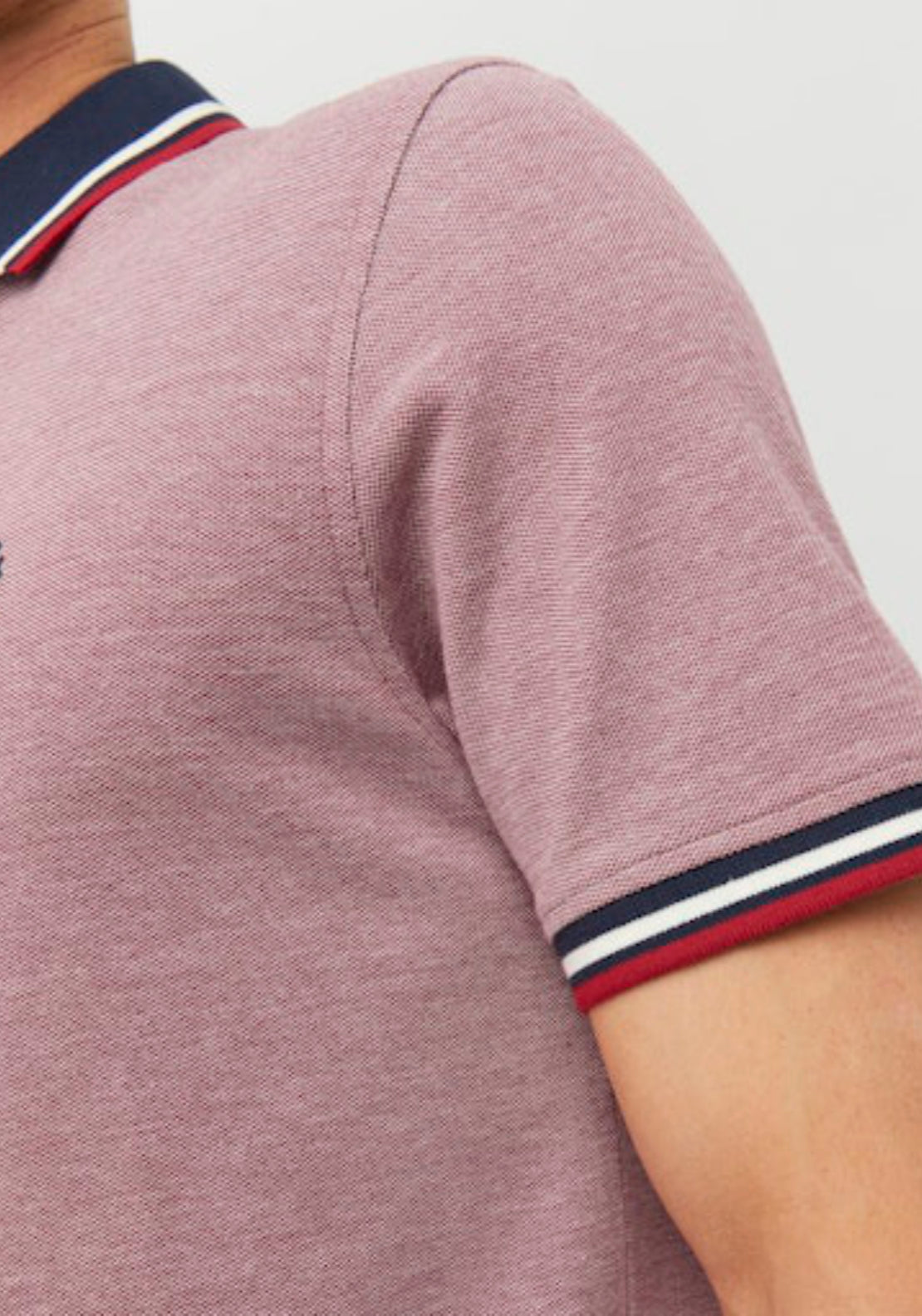 Jack & Jones Essential Short Sleeve Polo Shirt - Red 5 Shaws Department Stores