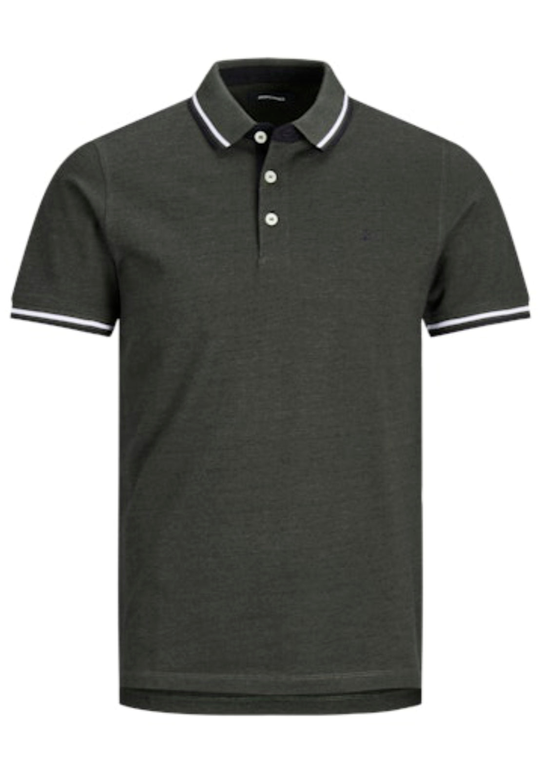 Jack & Jones Essential Short Sleeve Polo Shirt - Forest Night 7 Shaws Department Stores