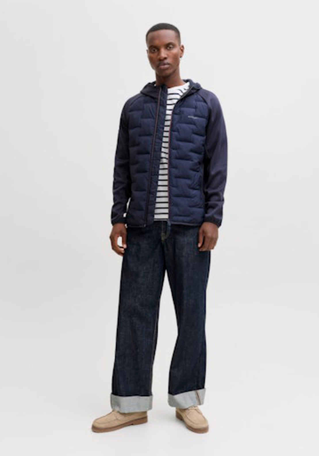 Jack & Jones Hybrid Style Jacket - Blue 6 Shaws Department Stores