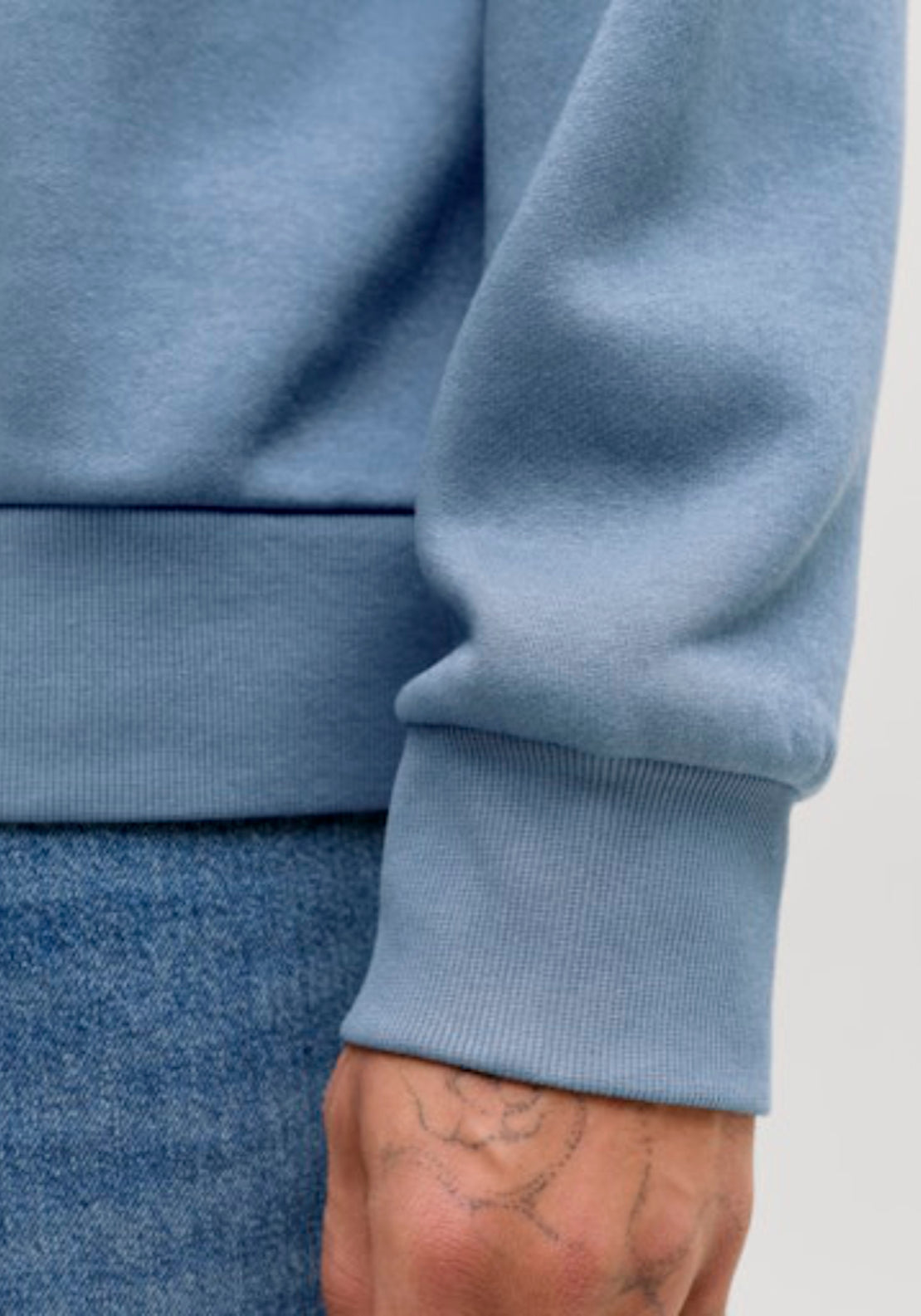 Jack & Jones Logo Sweats Hoodie - Blue 4 Shaws Department Stores