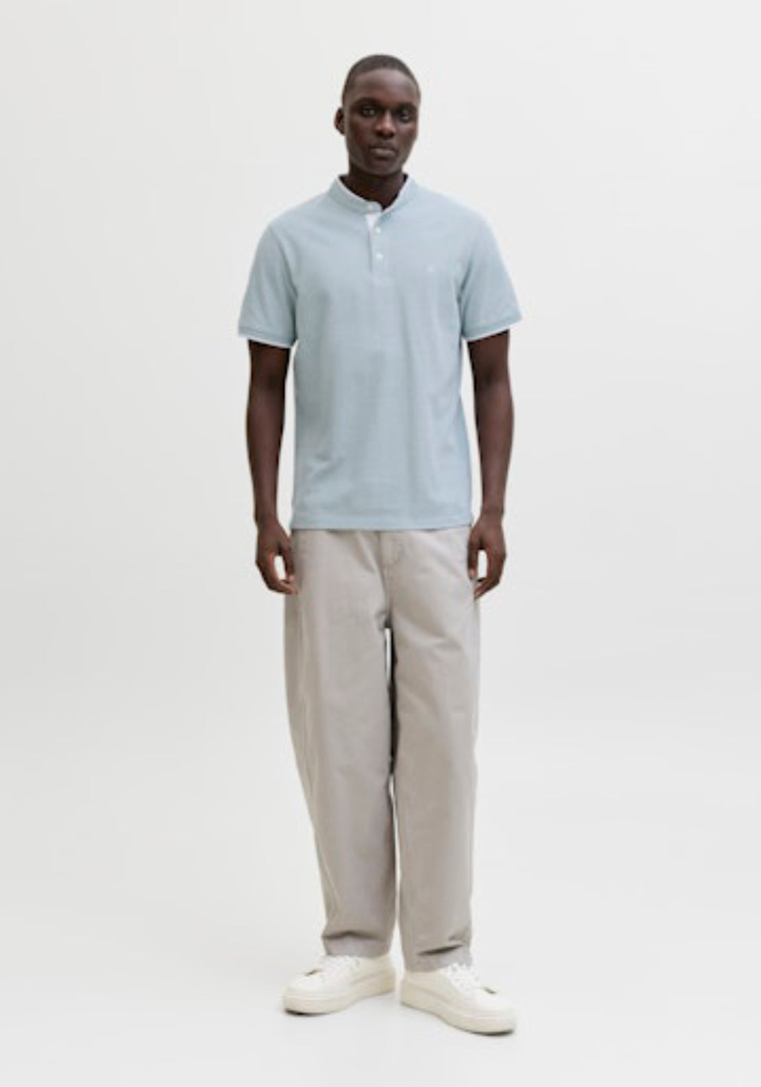 Jack & Jones Casual Plain Polo Shirt - Blue 6 Shaws Department Stores
