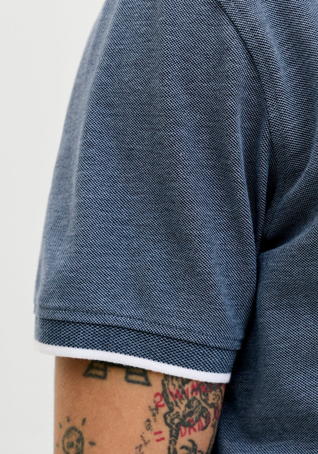 Jack & Jones Mao Casual Polo - Blue 4 Shaws Department Stores