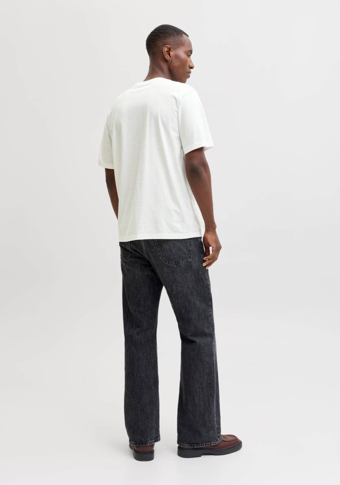 Jack & Jones Short Sleeve T-Shirt - Clouddancer 2 Shaws Department Stores