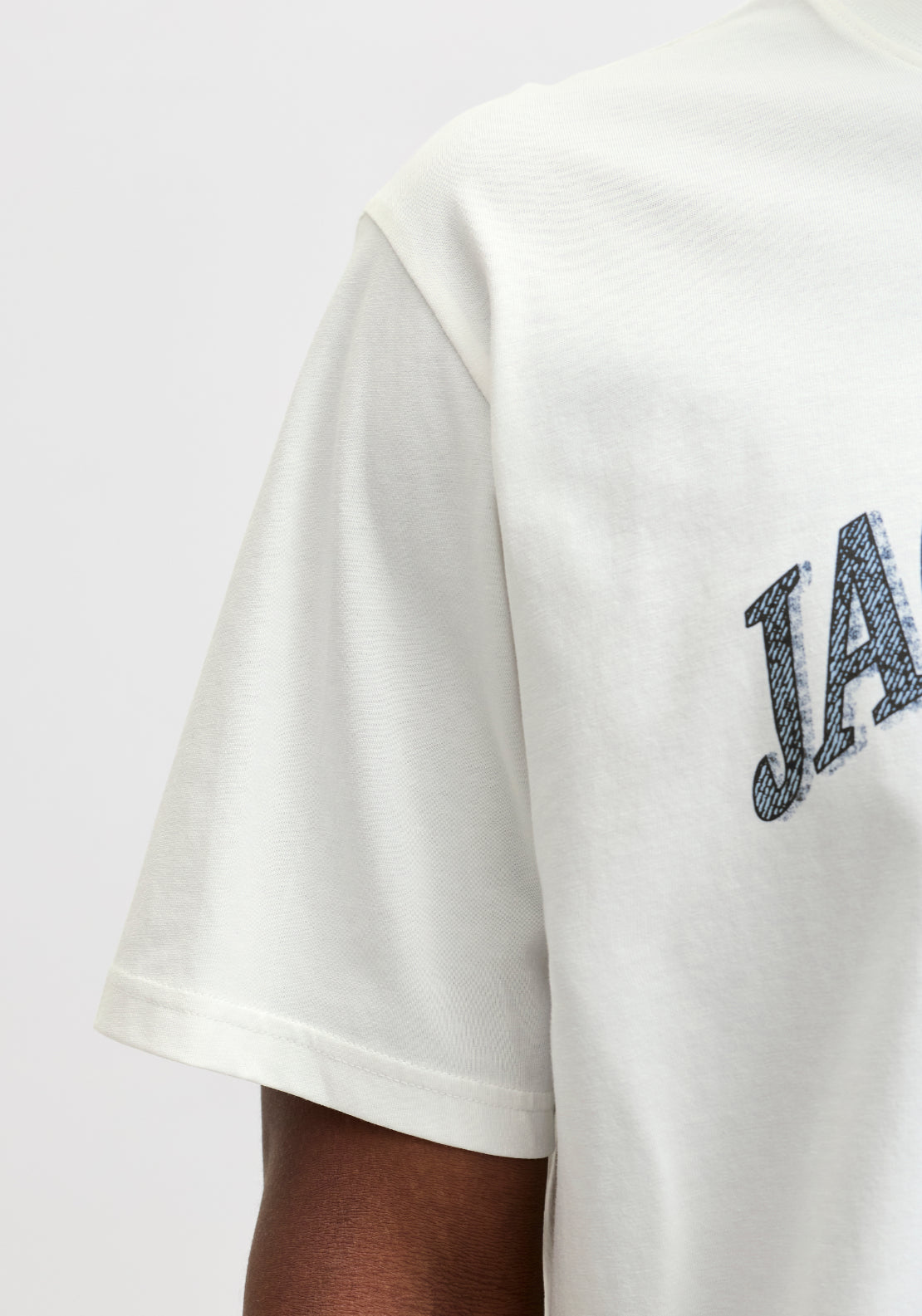 Jack & Jones Short Sleeve T-Shirt - Clouddancer 5 Shaws Department Stores