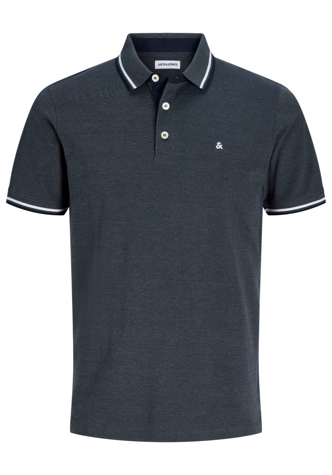 Jack & Jones Paulos Short Sleeve Polo - Turbulence Play 1 Shaws Department Stores