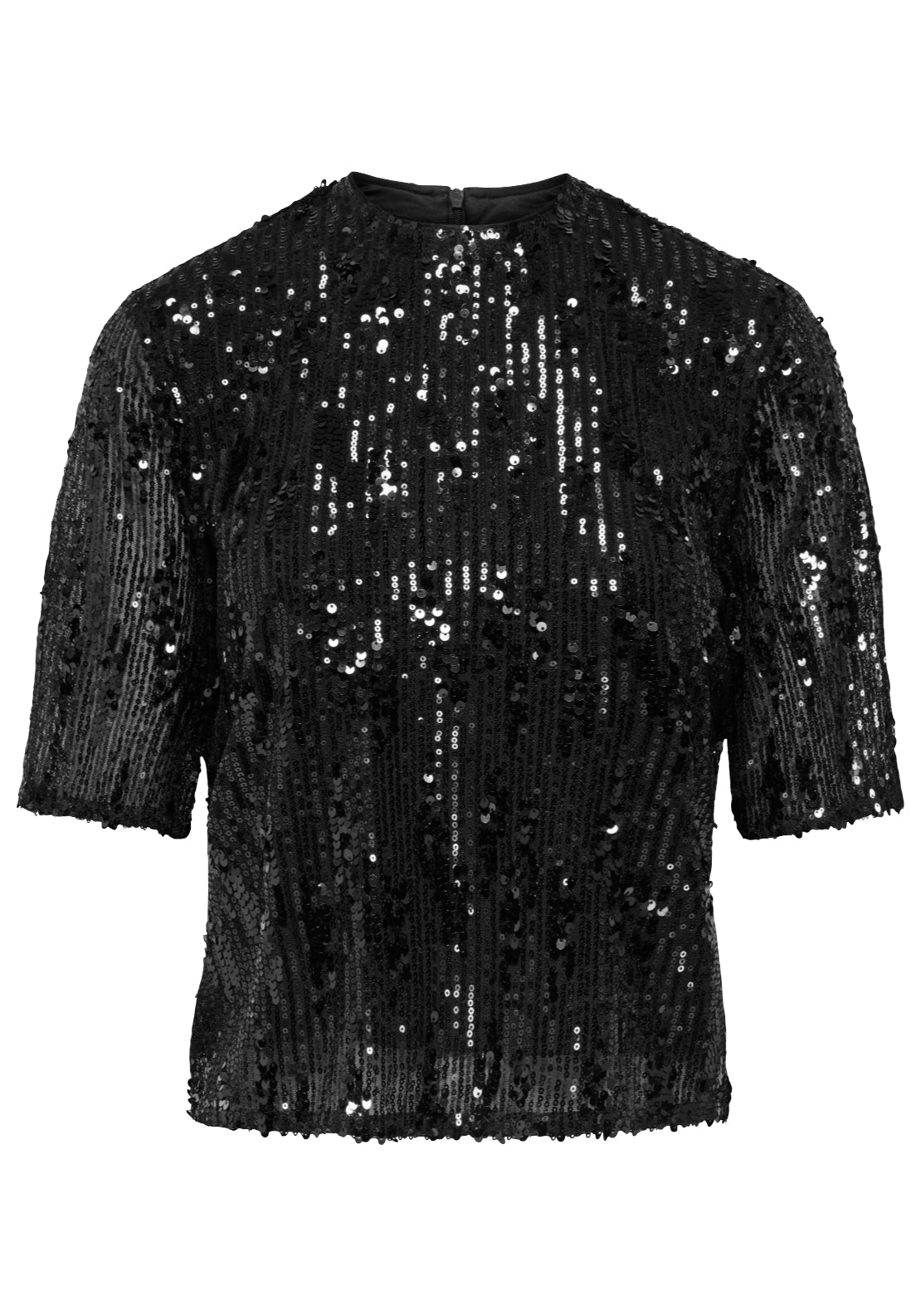 Jdy Lola Sequin Top - Black 1 Shaws Department Stores