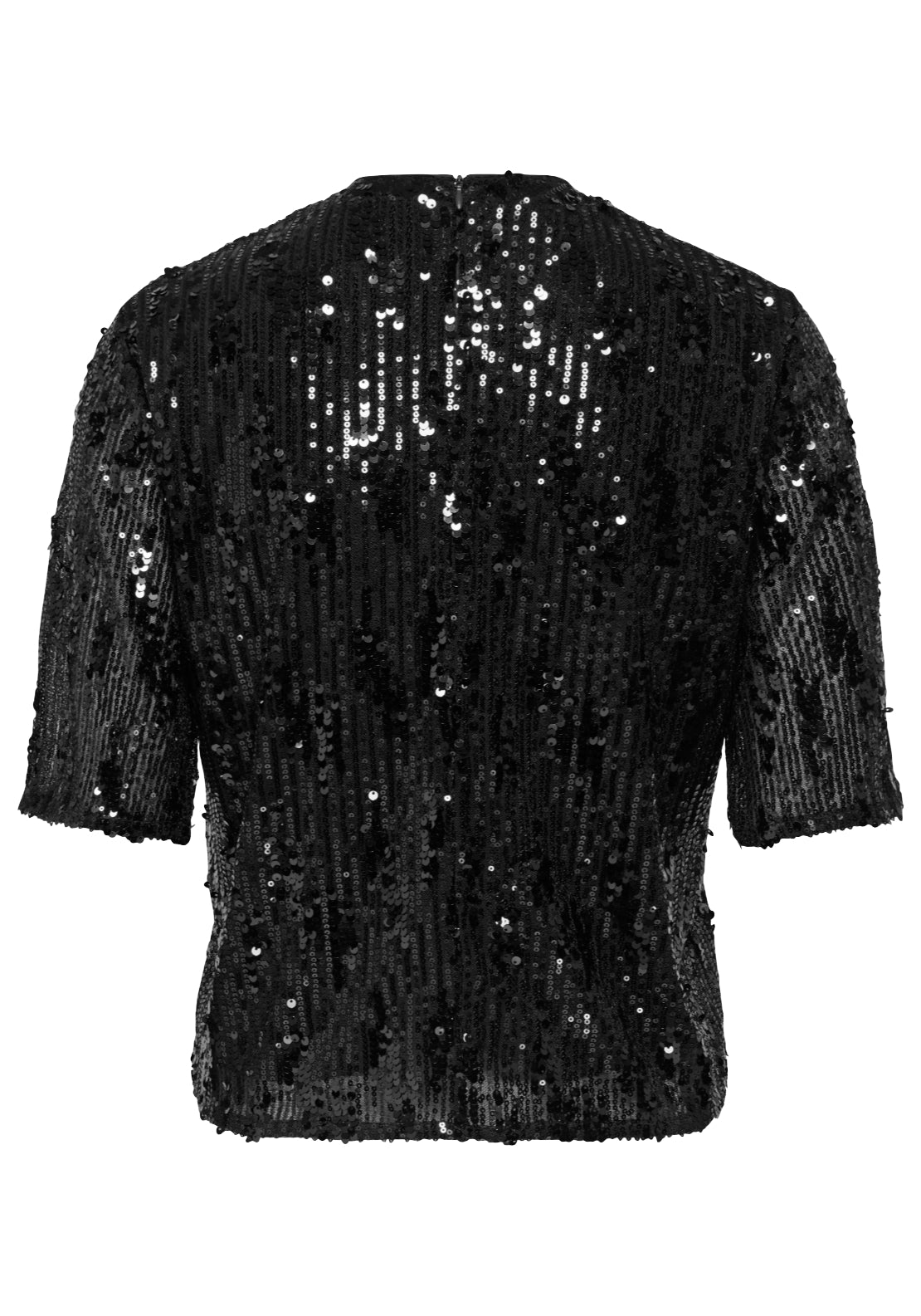 Jdy Lola Sequin Top - Black 2 Shaws Department Stores