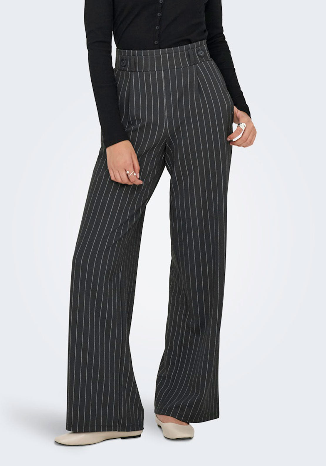 Jdy Regular Fit Trousers - Grey 1 Shaws Department Stores