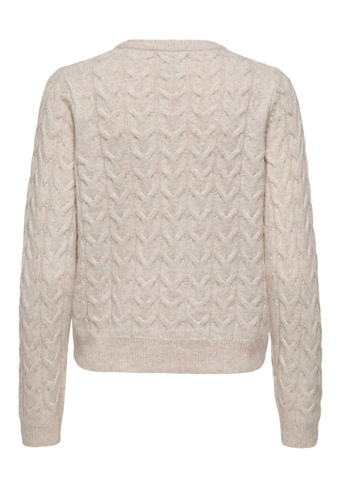 Jdy Round Neck Pearl Jumper - Grey 2 Shaws Department Stores