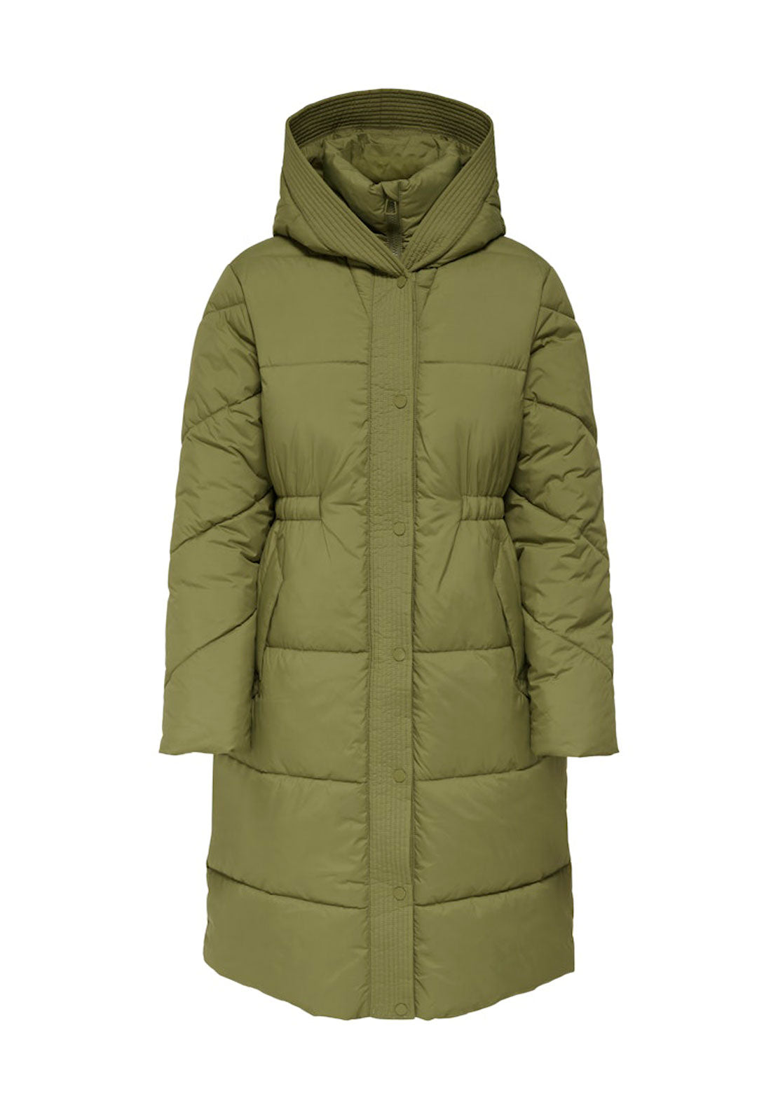 Jdy Long Puffer Coat - Dried Herb 1 Shaws Department Stores