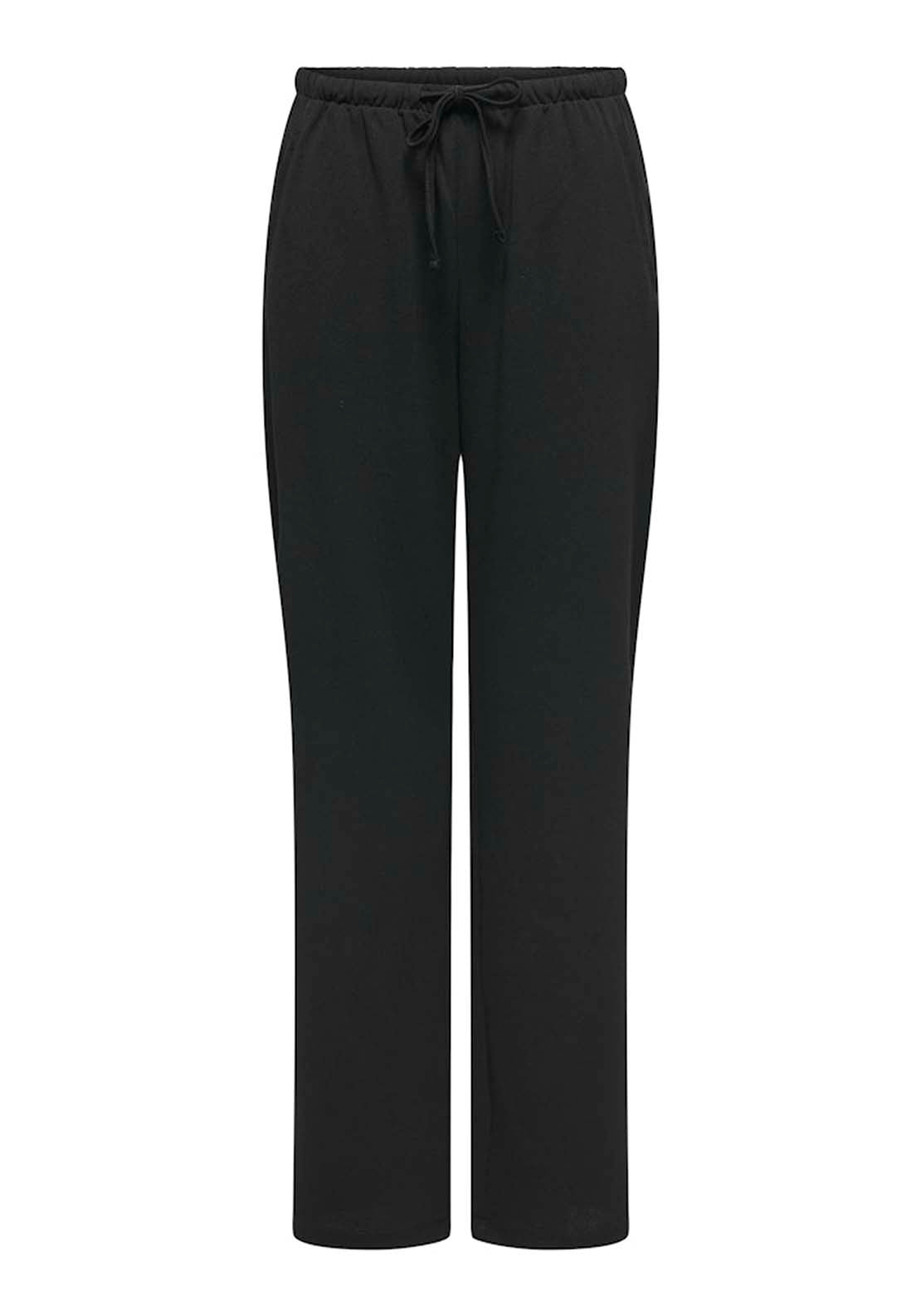Jdy Wide Leg String Trousers - Black 6 Shaws Department Stores