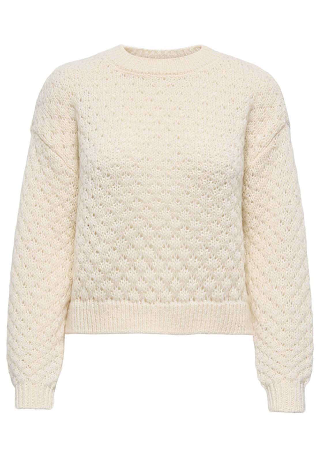 Jdy Long Sleeve Pullover - Sandshell 6 Shaws Department Stores
