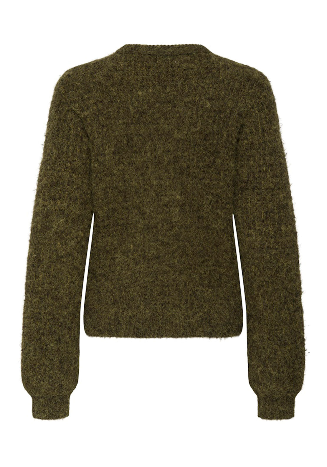 Jdy Long Sleeve Pullover - Dark Olive Melange 2 Shaws Department Stores