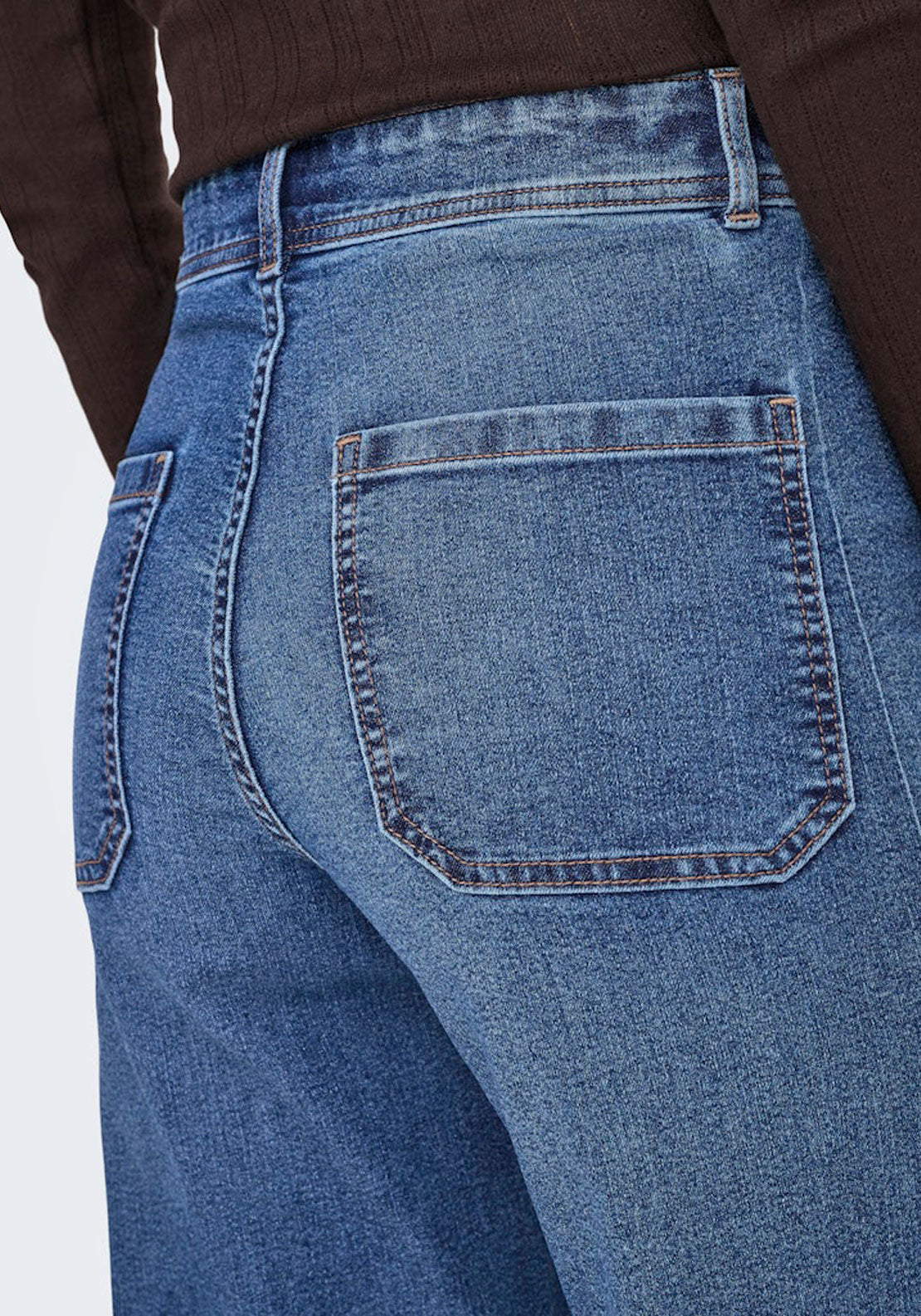 Jdy High Waist Wide Leg Jeans - Blue 3 Shaws Department Stores