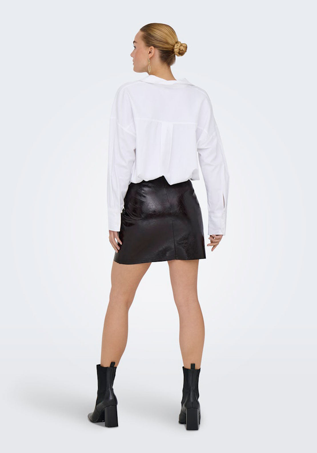 Jdy Mini Pu Skirt - Black Bean 2 Shaws Department Stores