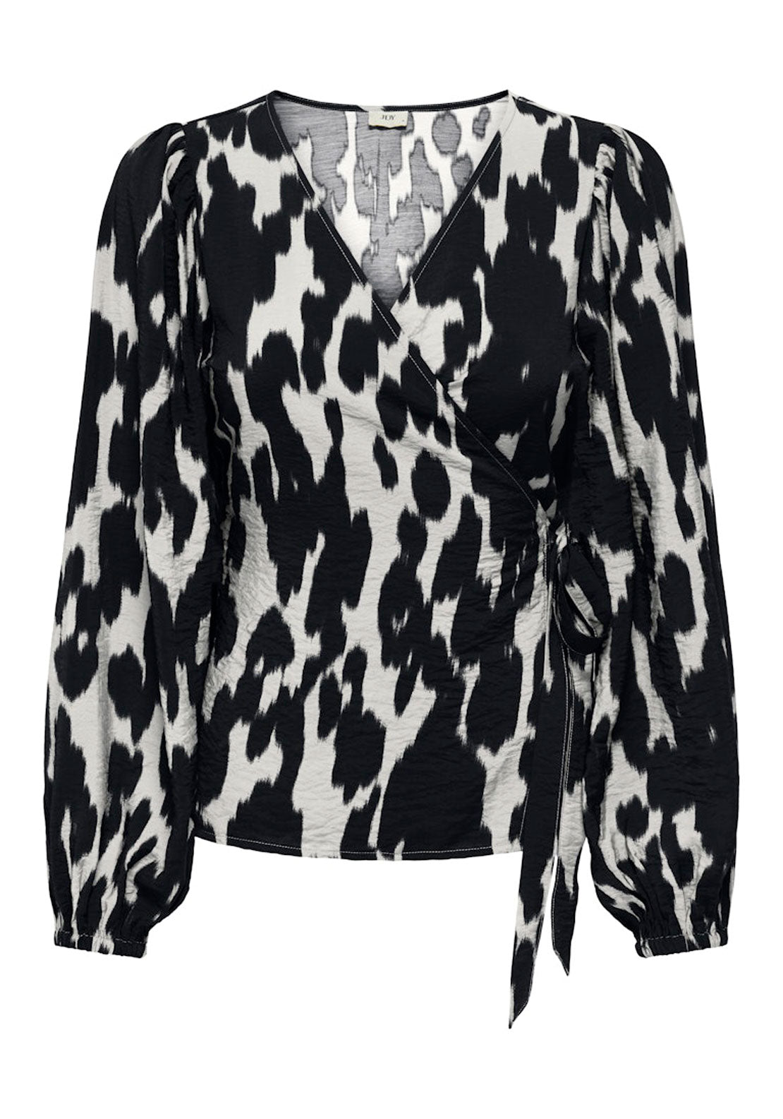 Jdy Long Sleeve Wrap Top - White 1 Shaws Department Stores