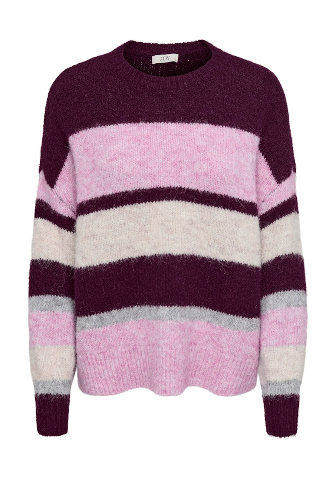 Jdy Long Sleeve Jumper - Fig Moonlite Birch Melange 1 Shaws Department Stores