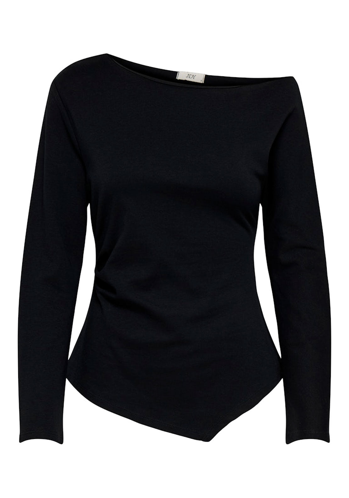 Jdy Long Sleeve Asymetric Top - Black 6 Shaws Department Stores