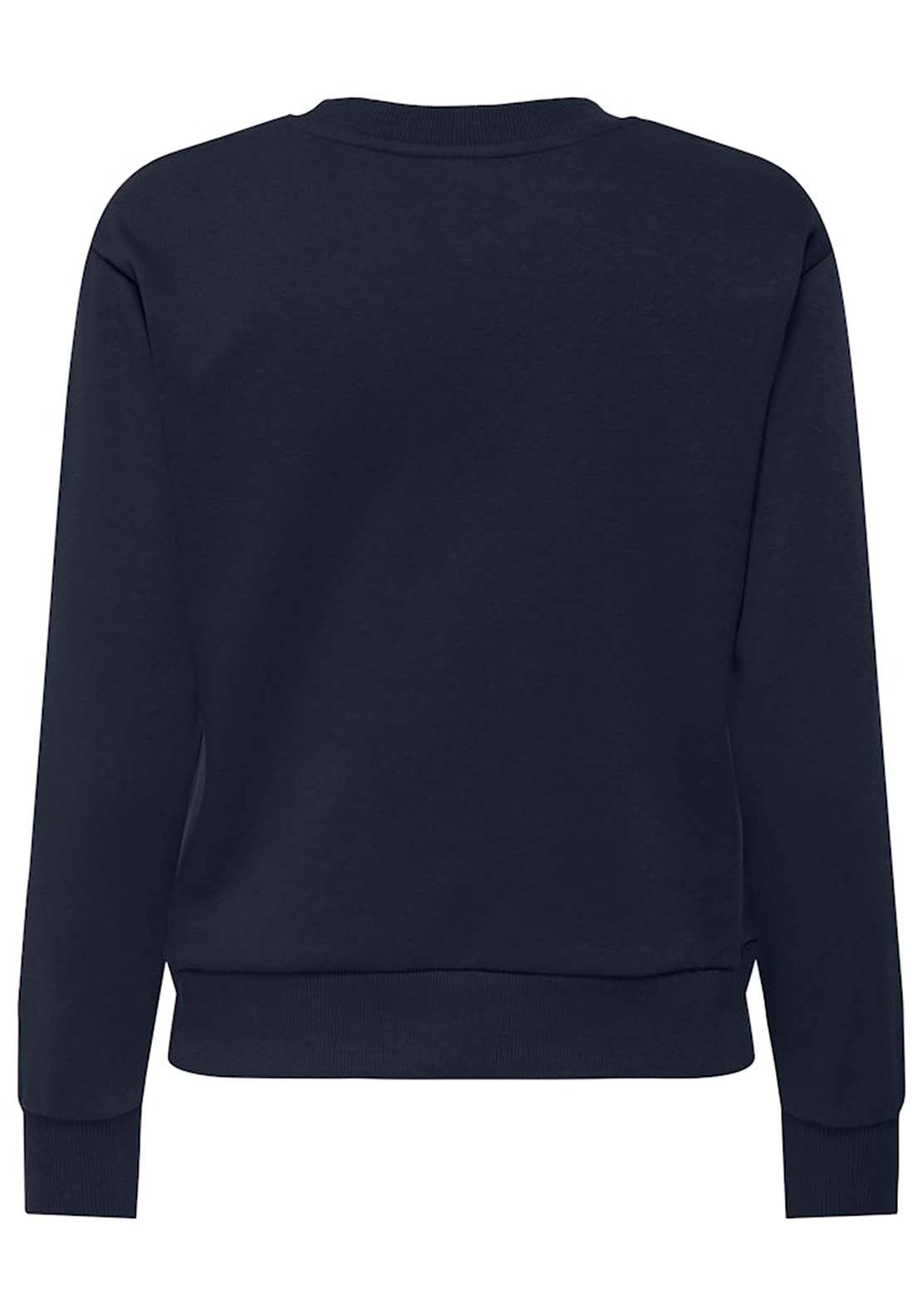 Jdy Long Sleeve Round Neck Sweatshirt - Sky Captain Tone In Tone 2 Shaws Department Stores