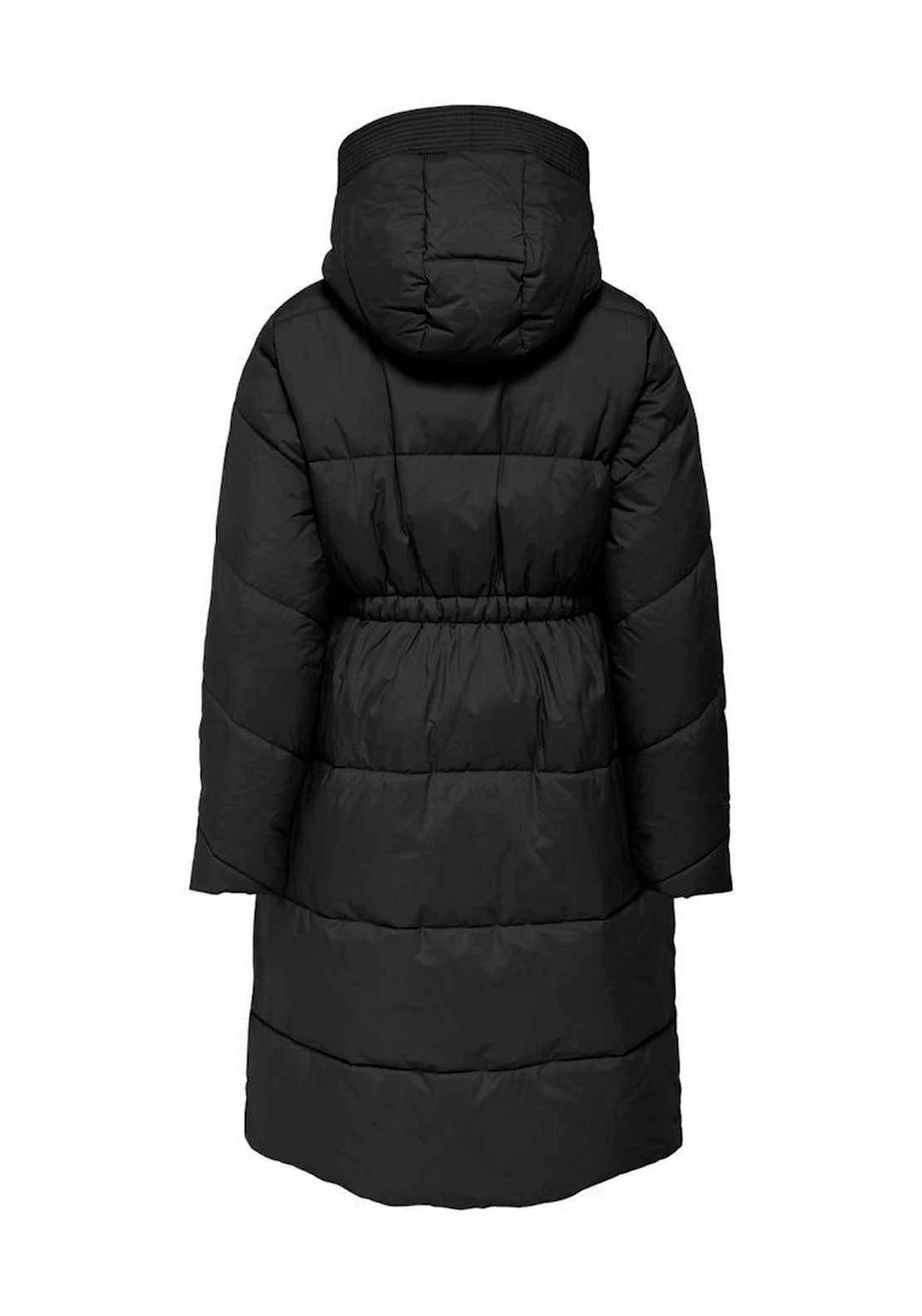 Jdy Long Puffer Coat - Black 2 Shaws Department Stores