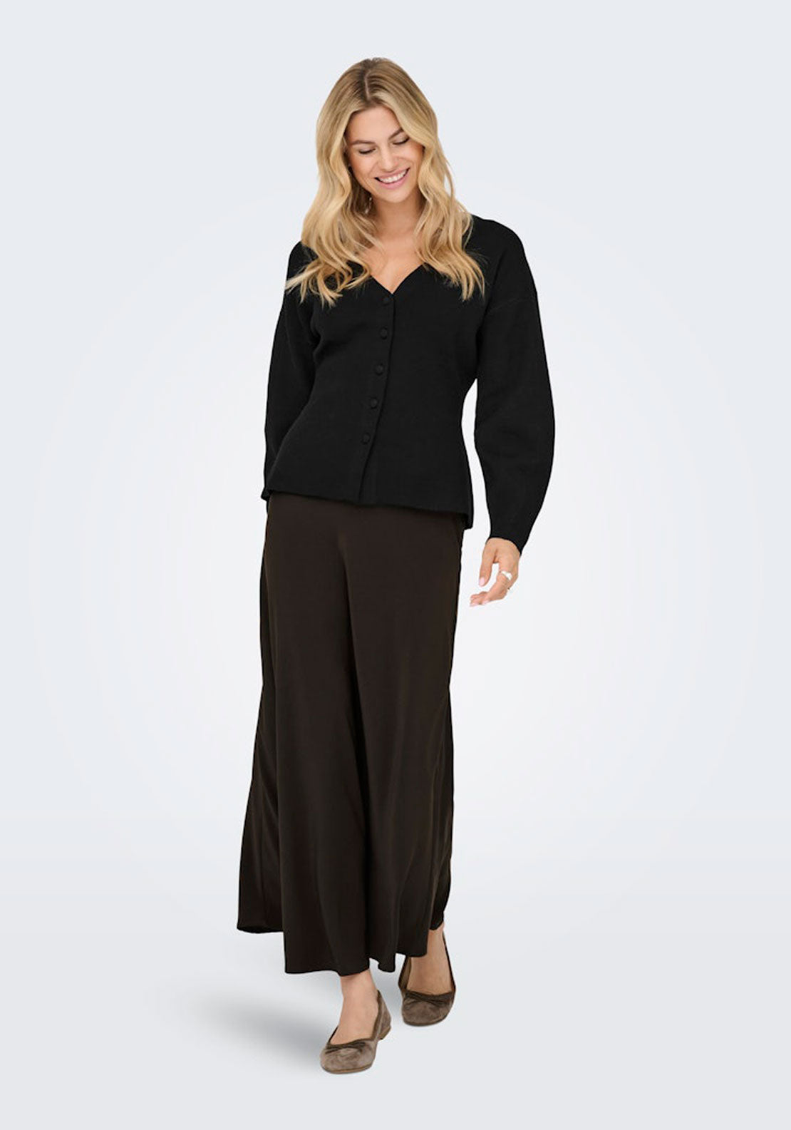 Jdy Long Sleeve Fitted Cardigan - Black 5 Shaws Department Stores