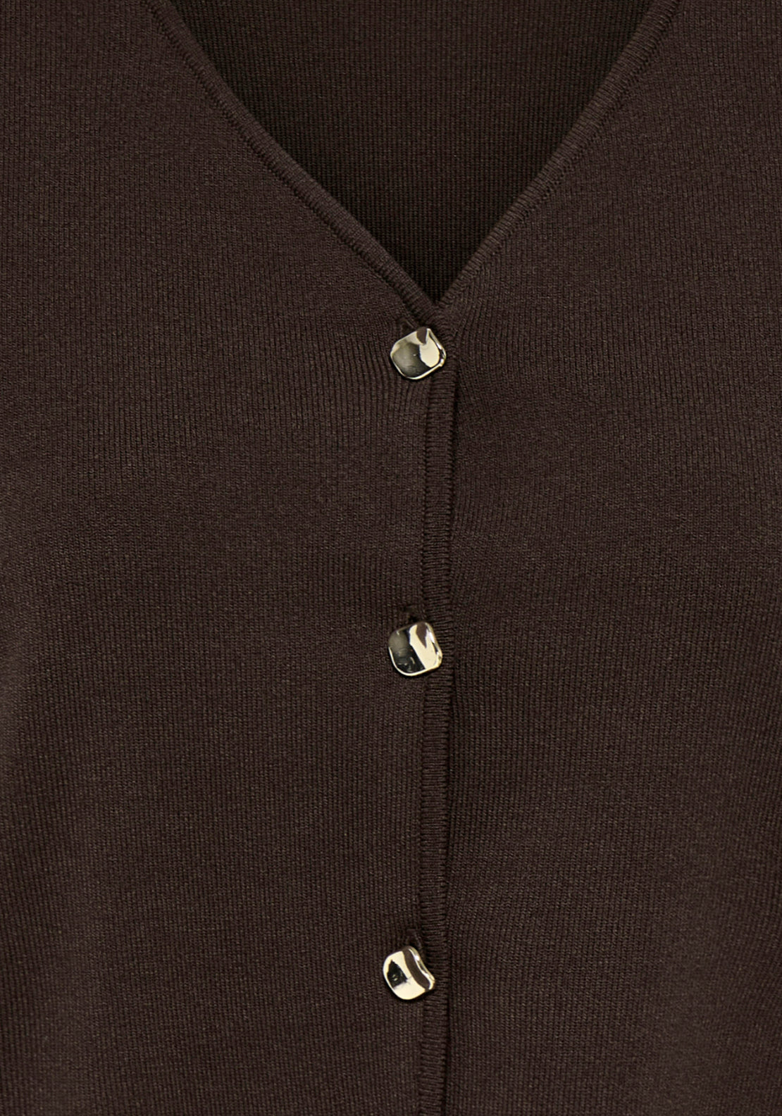 Jdy Astra V-Neck Button Cardigan - Brown 5 Shaws Department Stores