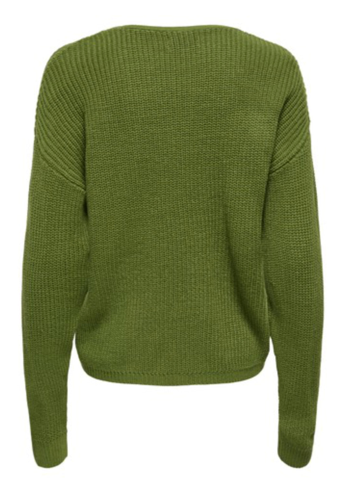 Evie Long Sleeve V-Neck Pullover - Cedar Green