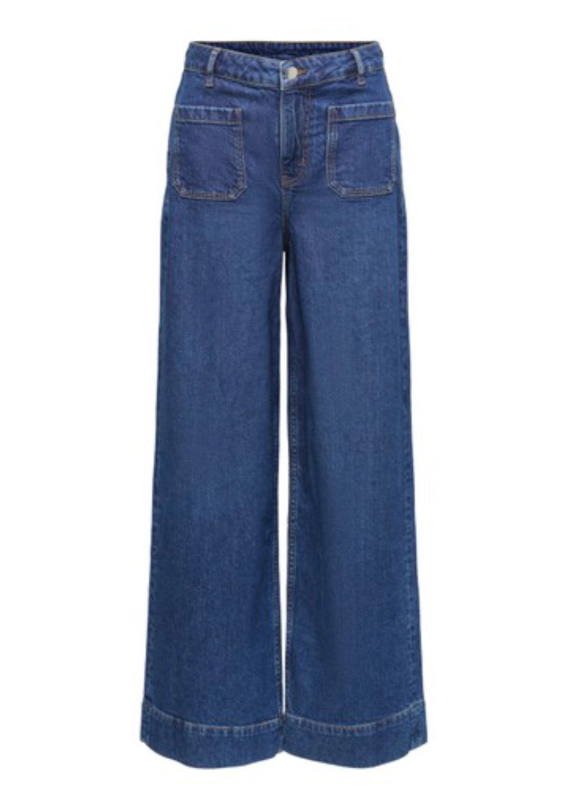 Vega Hw Wide Jeans - Blue Denim