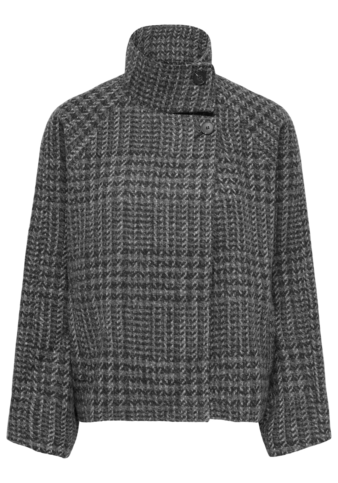 Jdy Adeline Check Jacket - Phantom Check 1 Shaws Department Stores