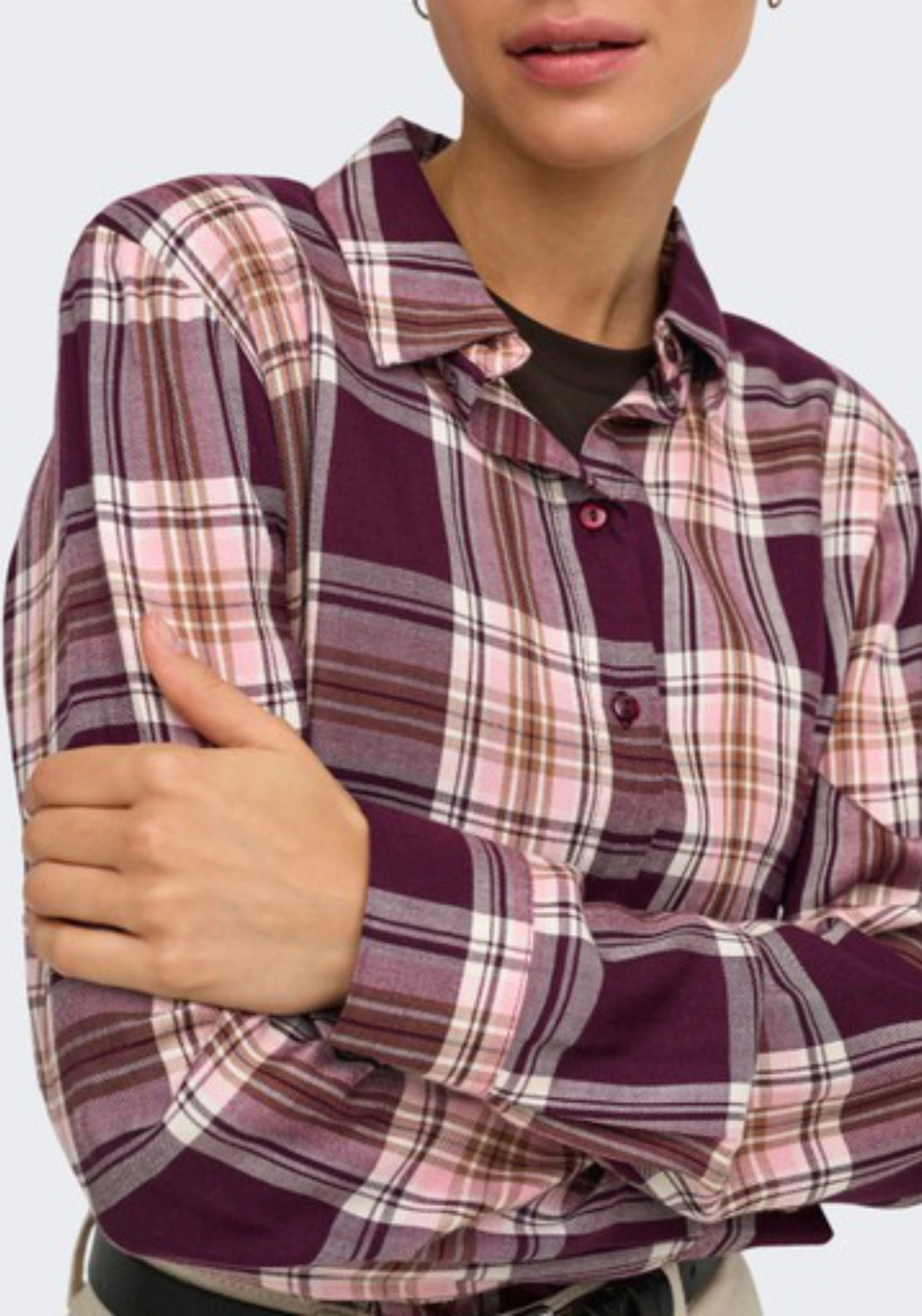 Stay Long Sleeve Shirt - Grape Shake