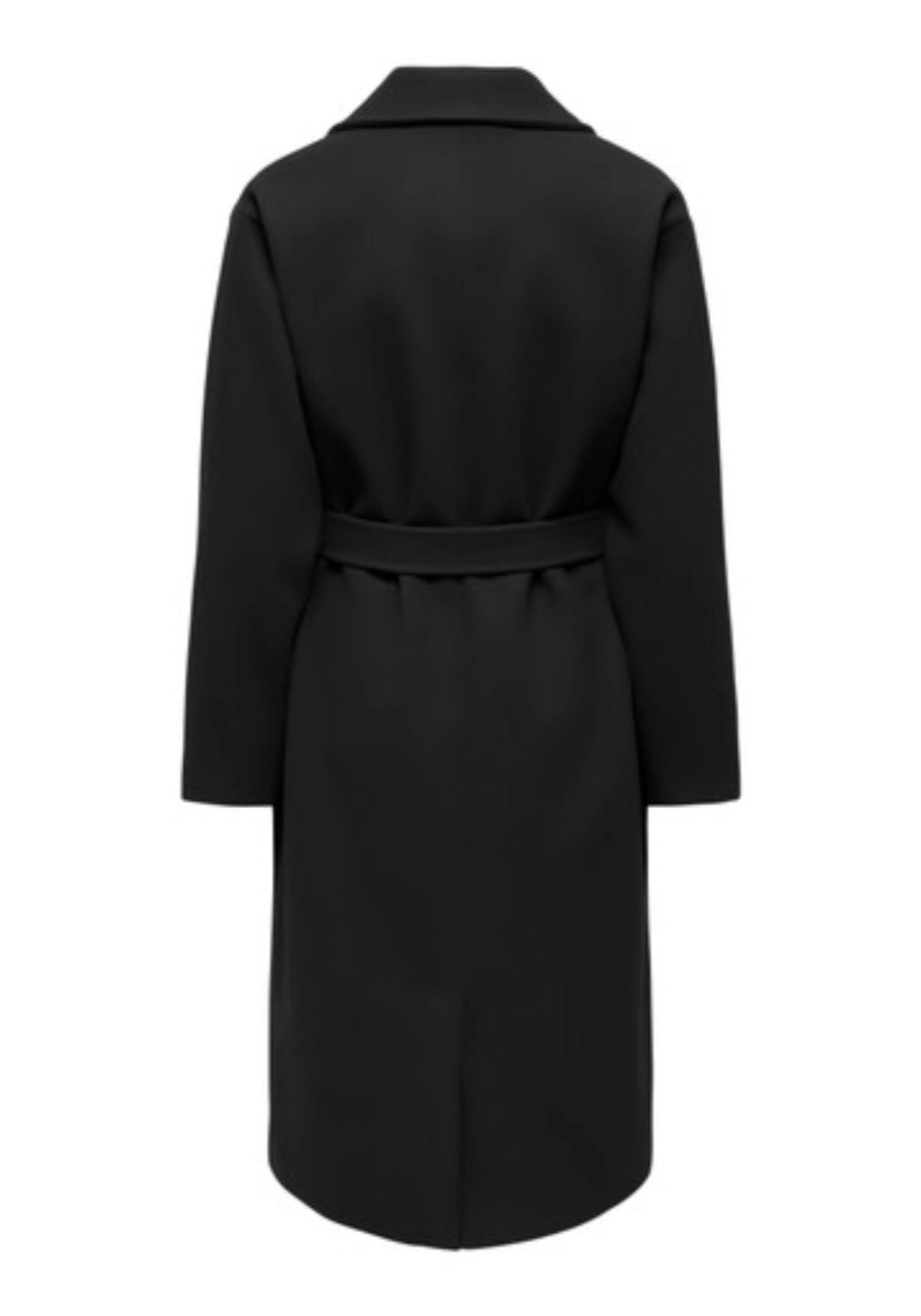 Vega Long Belt Coat - Black