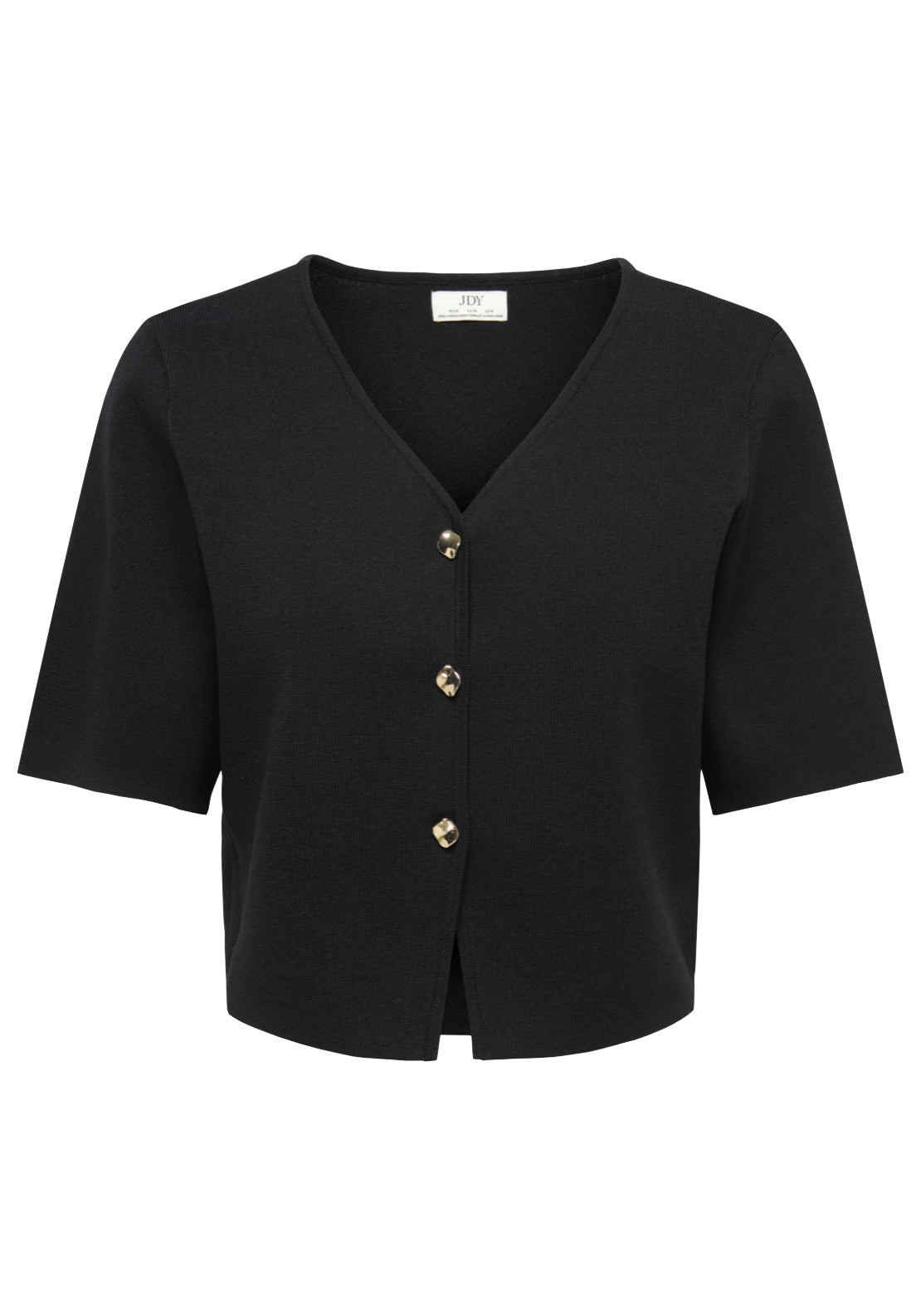 Jdy Astra V-Neck Button Cardigan - Black 1 Shaws Department Stores