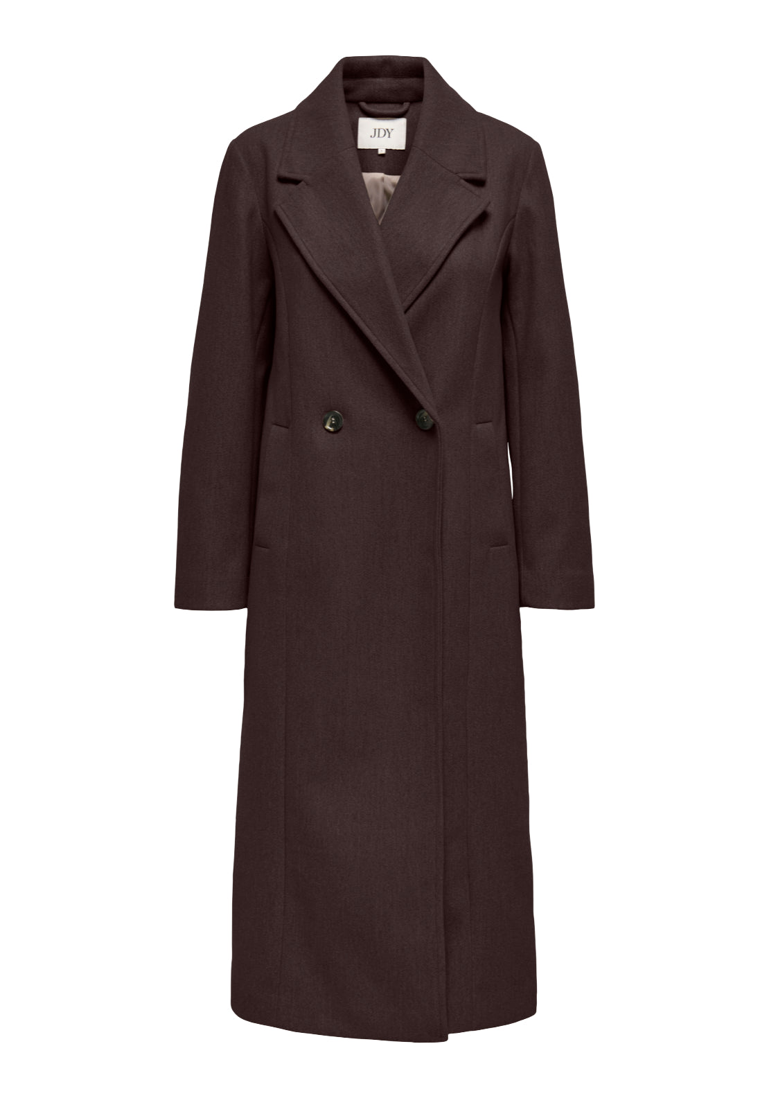 Jdy Viola Life X-Long Coat - Brown 1 Shaws Department Stores