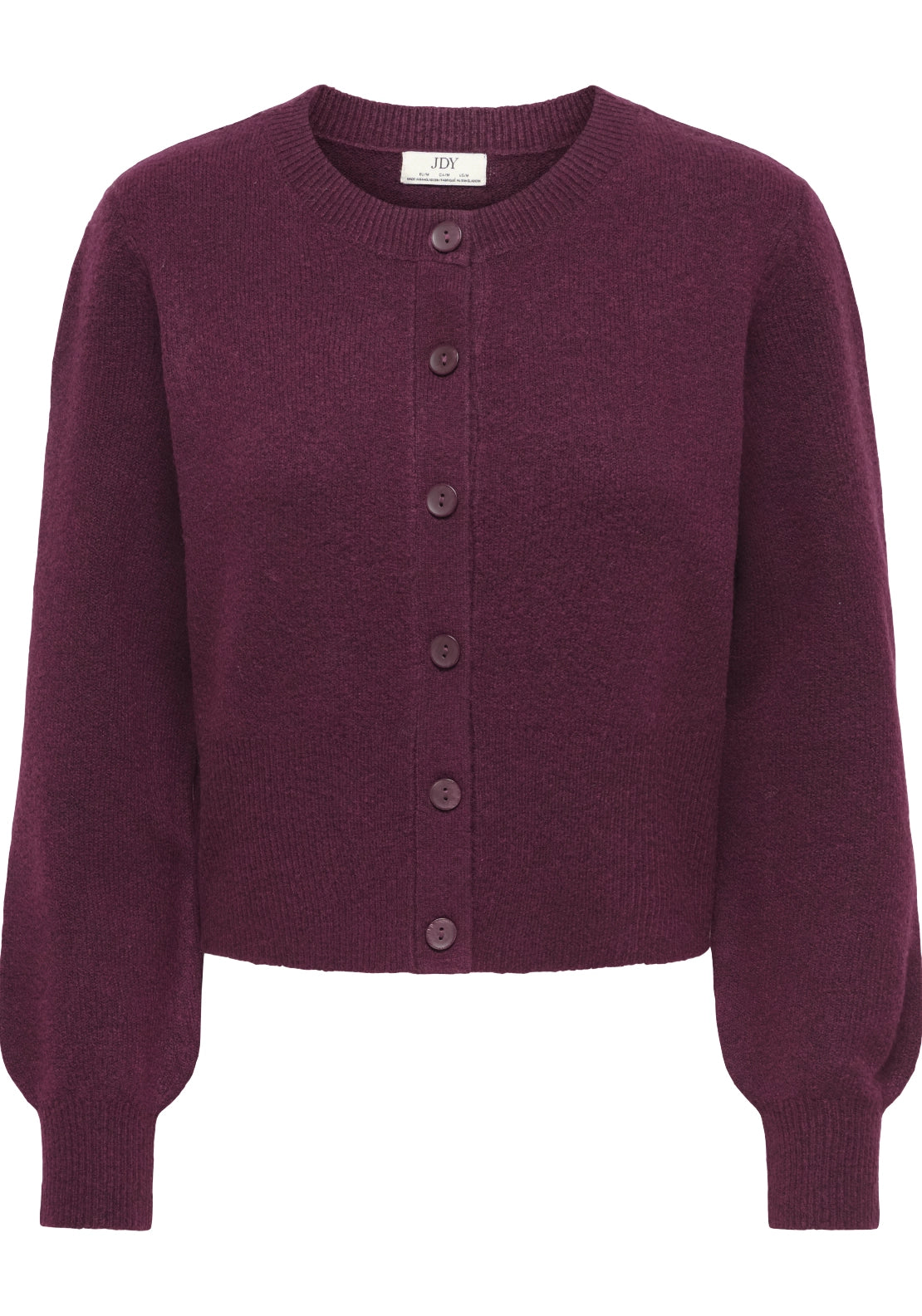 Brilliant Life Long Sleeve Cardigan - Windsor Wine Melange