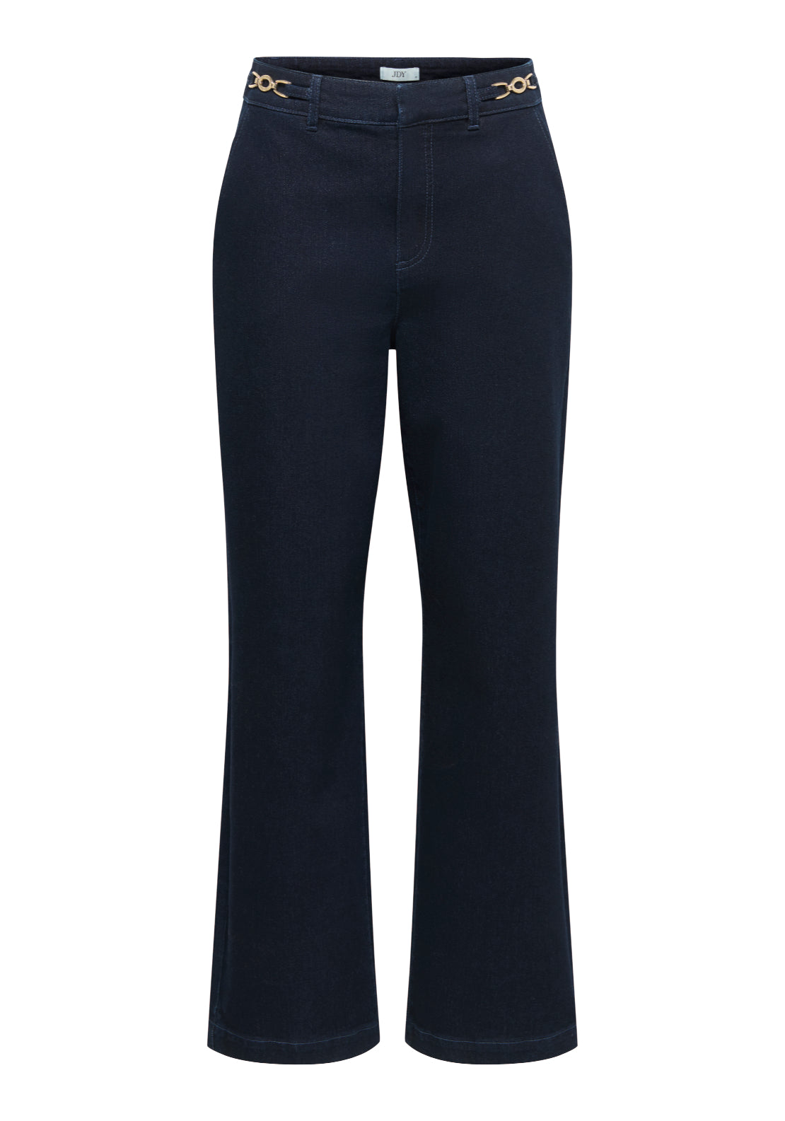 Jdy Gegs High Waist Wide Detail Jeans - Blue Denim 1 Shaws Department Stores