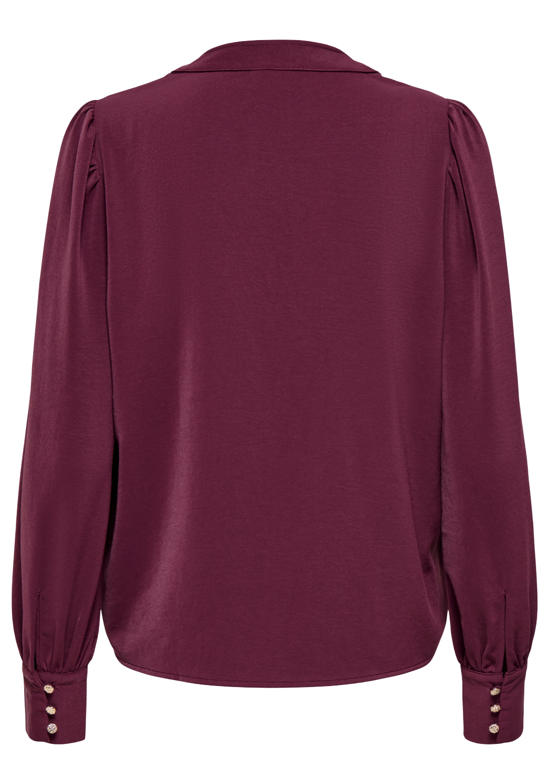 Jdy Aya Long Sleeve V-Neck Blouse - Windsor Wine 2 Shaws Department Stores