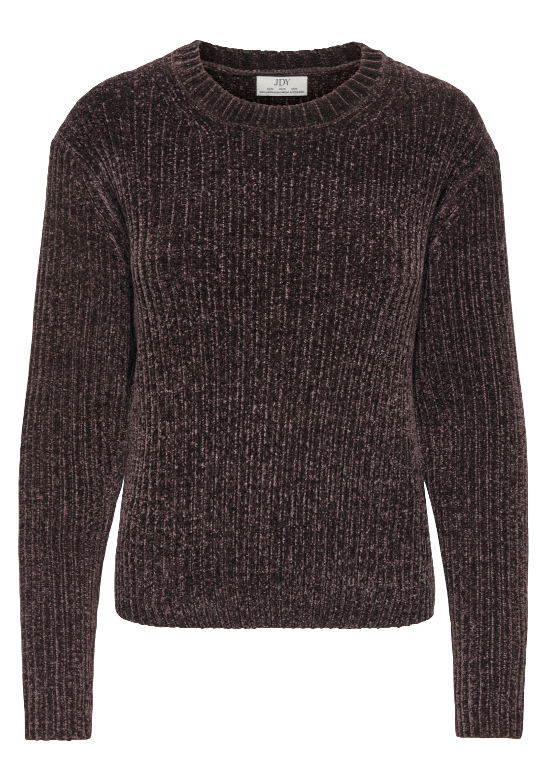 Jdy Carie Long Sleeve Chenille Pullover - Brown 1 Shaws Department Stores