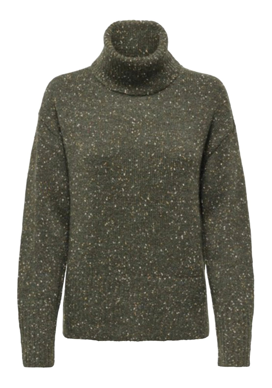 Sabine Long Sleeve Cowl Neck Pullover - Forest Night