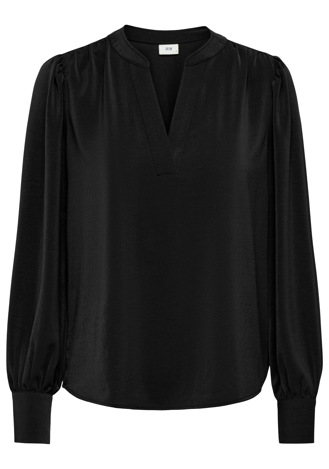 Jdy Aya Long Sleeve V-Neck Blouse - Black 1 Shaws Department Stores