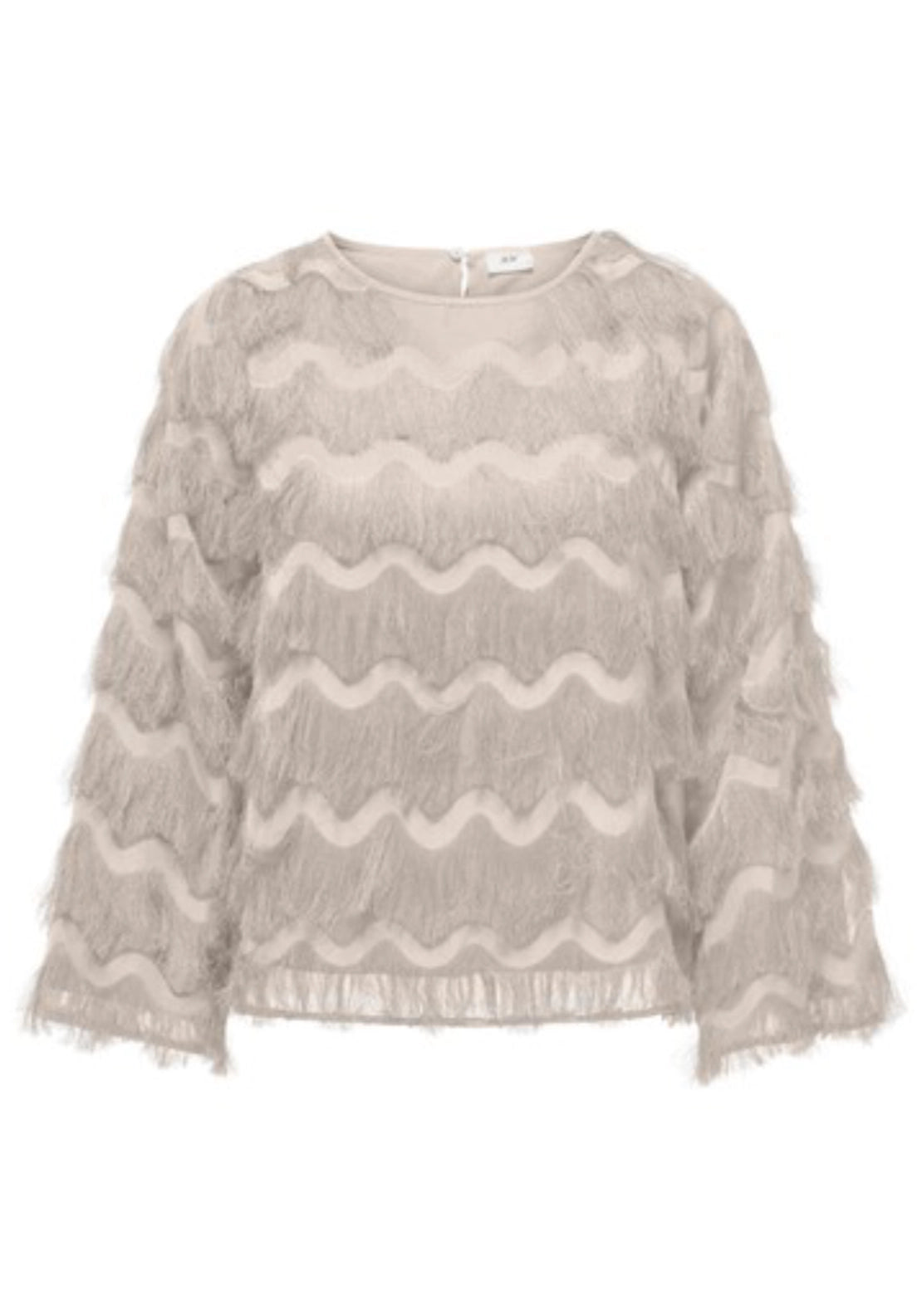 Kesha Long Sleeve Top - Pumice Stone