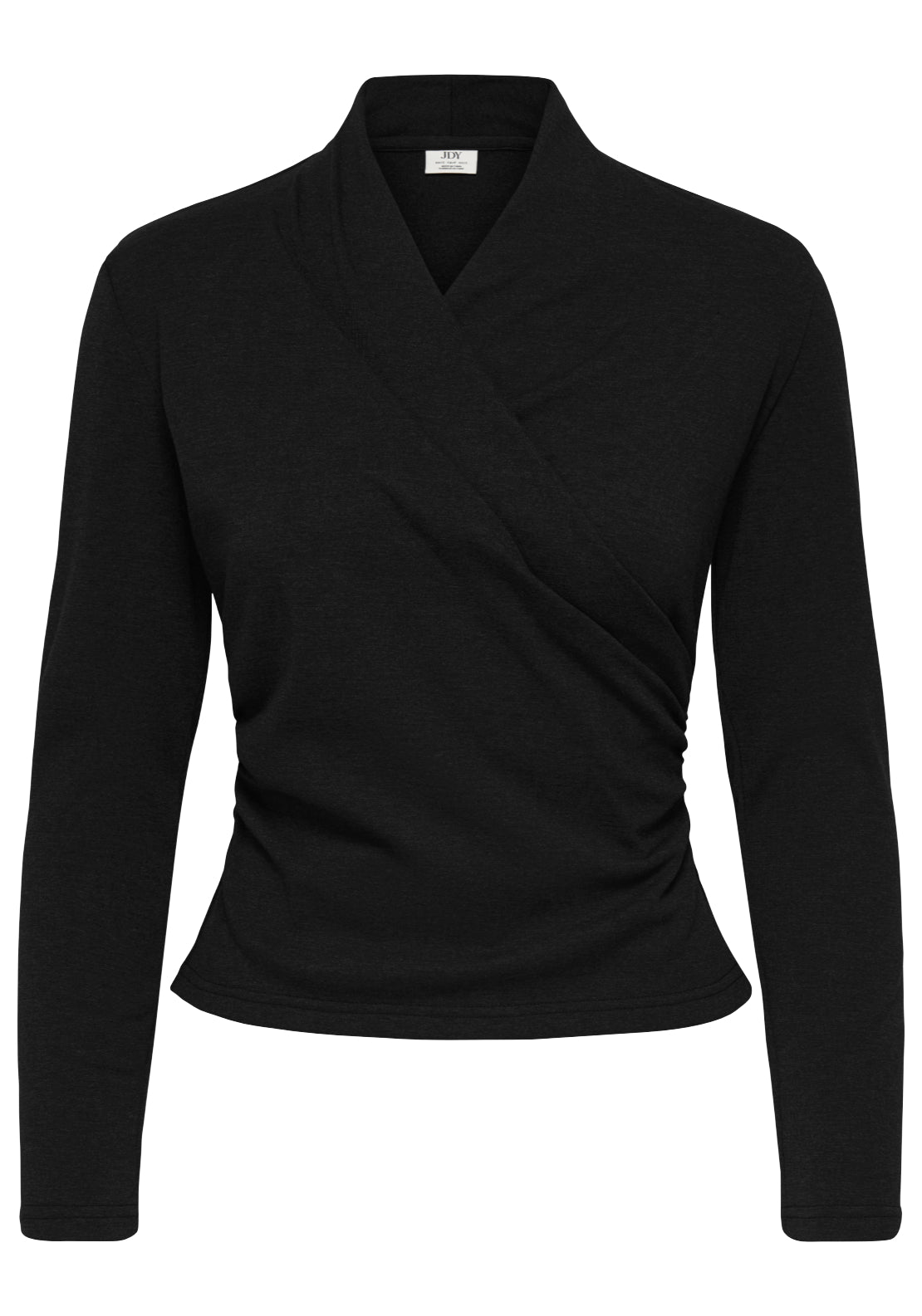 Jdy Daze Long Sleeve Wrap Top - Black 1 Shaws Department Stores