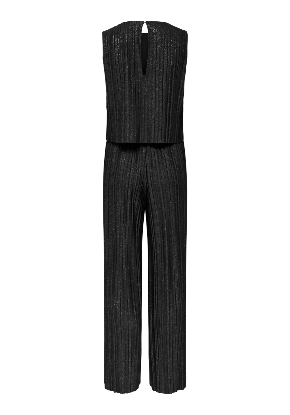 Jdy Lacy Sleeveless Plisse Jumpsuit - Black Glitter 2 Shaws Department Stores