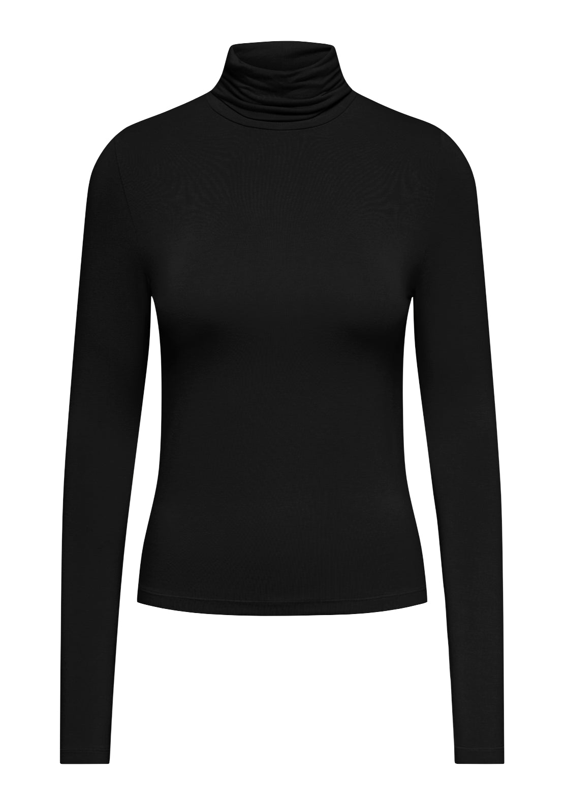 Jdy Sissy Long Sleeve High Neck Top - Black 1 Shaws Department Stores