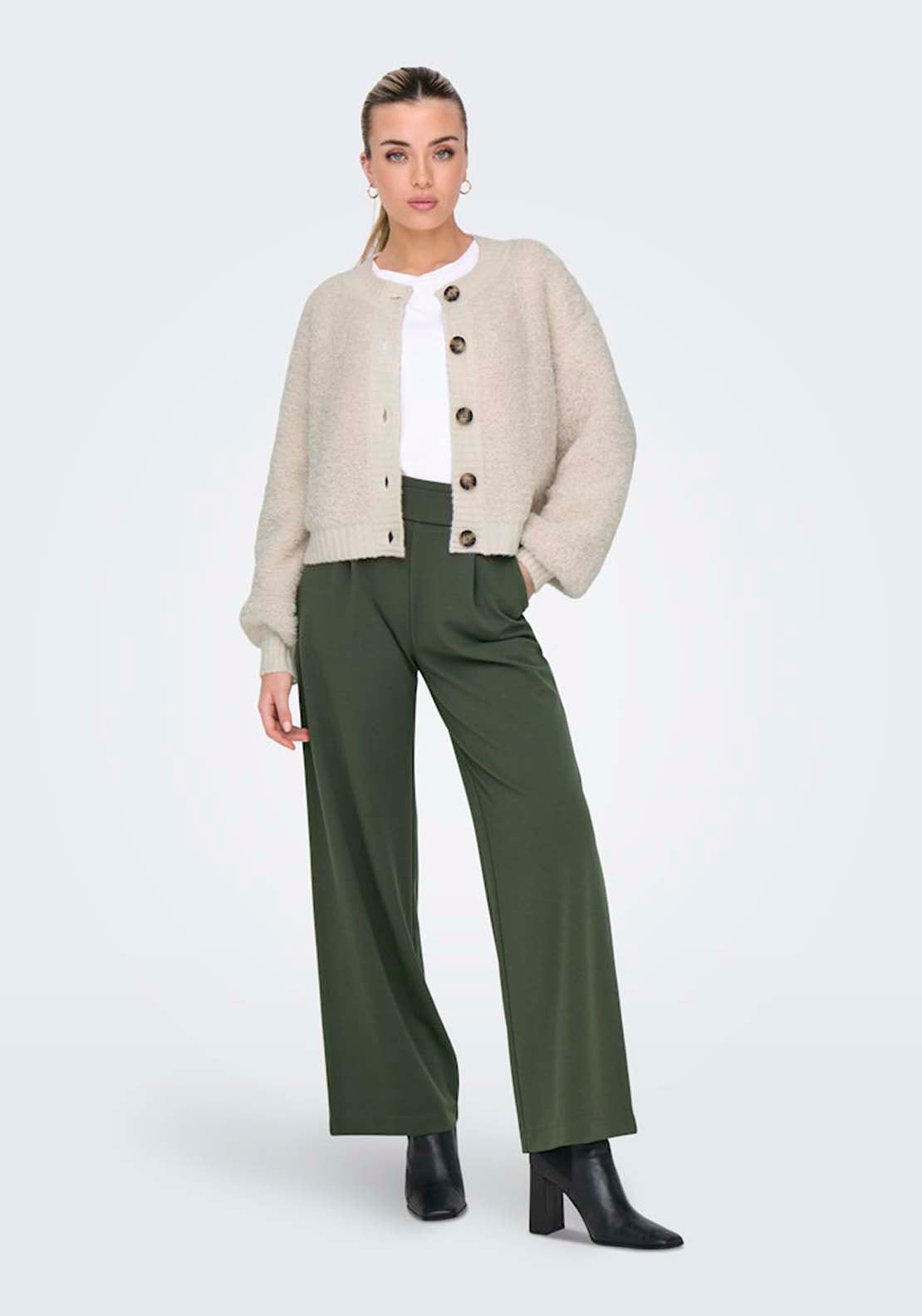 Jdy Wide Leg Trousers With Buttons - Kambaba Black Buttons 4 Shaws Department Stores